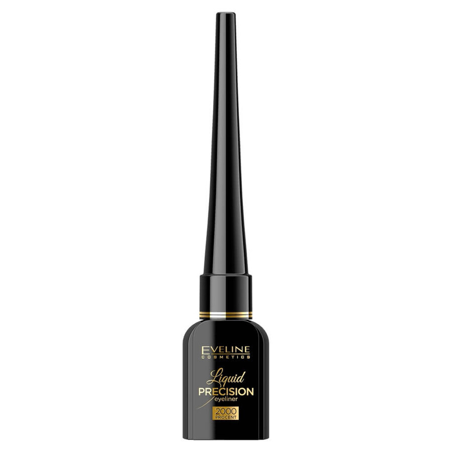 Acquista Eveline Cosmetics Liquid Precision Liner 2000 Procent Matt Black eyeliner liquido, 4 ml Eveline Cosmetics Liquid Precision Liner 2000 Procent Matt Black eyeliner liquido, 4 ml