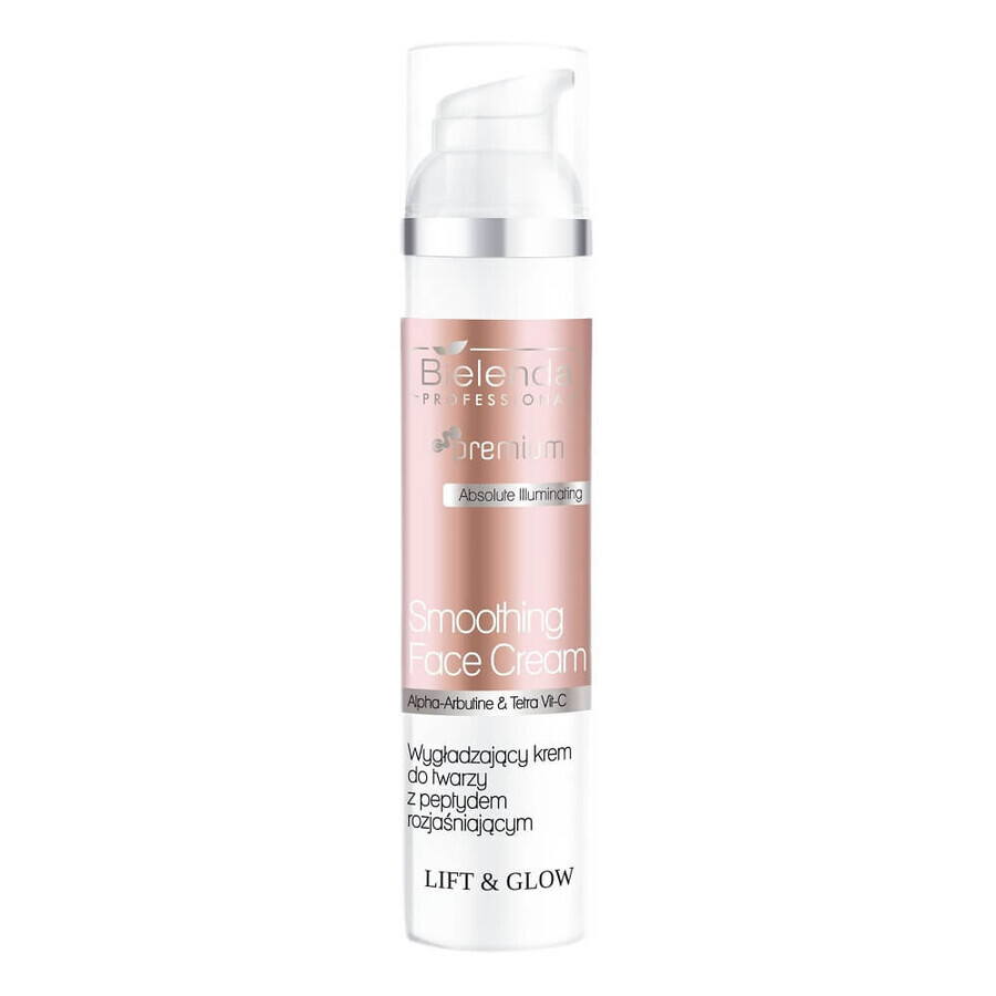 Bielenda Professional Lift amp; Glow Gladmakende gezichtscrème met verhelderende peptide, 100 ml