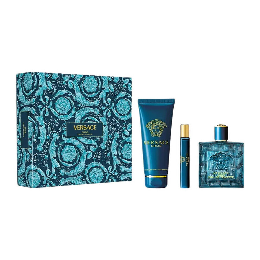 Buy Versace Eros Set Eau de Toilette, 100 ml + Eau de Toilette, 10 ml + Shower Gel, 150 ml Versace Eros Set Eau de Toilette, 100 ml + Eau de Toilette, 10 ml + Shower Gel, 150 ml