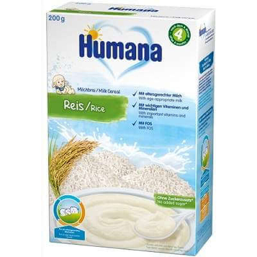Winkel op Rijstgranen met melk, +4maanden, 200g, Humana Rijstgranen met melk, +4maanden, 200g, Humana
