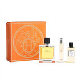 Set parfum Hermes Terre D Hermes, 75 ml + Parfum, 15 ml + Gel de duș, 40 ml