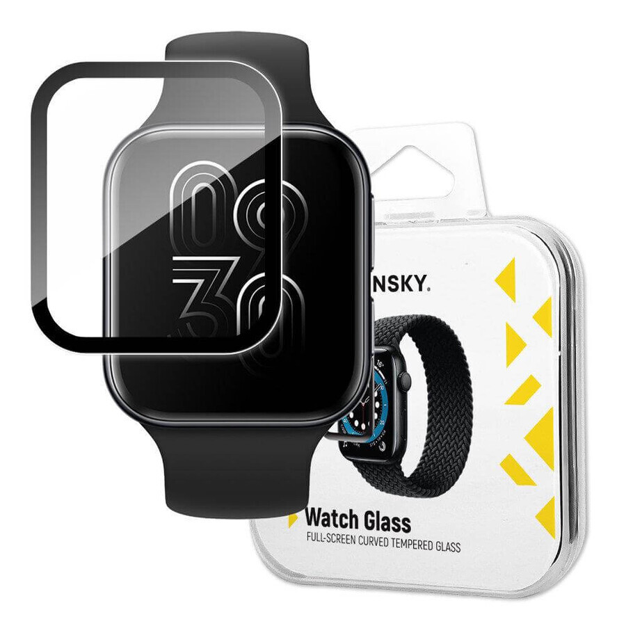 Wozinsky Watch Glass sticlă hibridă pentru Oppo Watch 46 mm negru