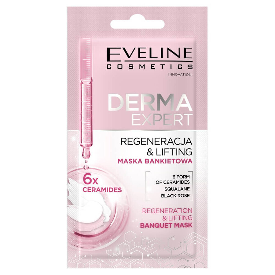 Eveline Cosmetics Derma Expert Mascarilla Lifting y Regeneradora Banquete, 8 ml
