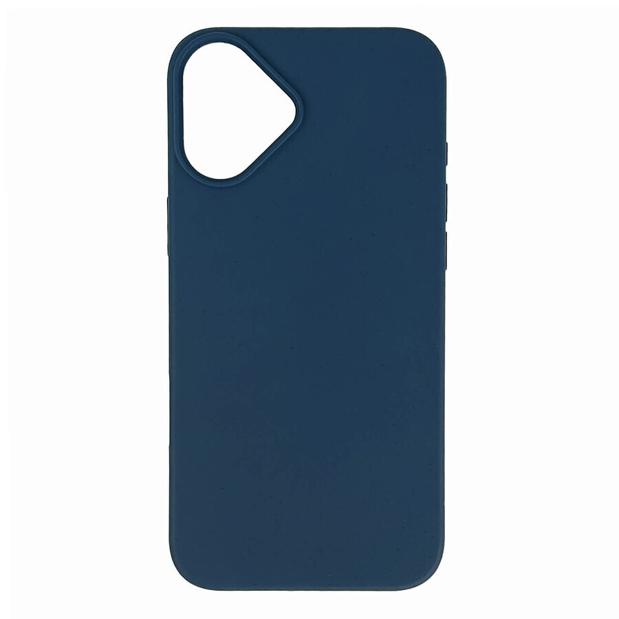 Funda multicolor de salvado de trigo para iPhone 16 Plus - Azul