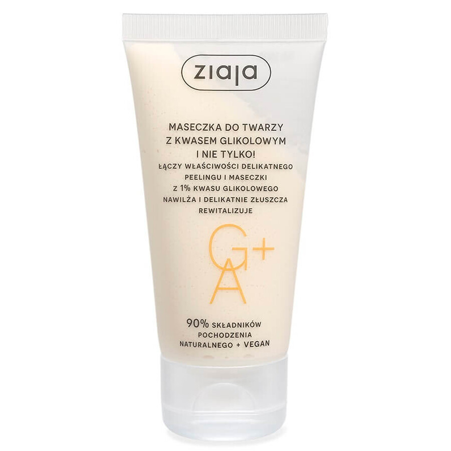 Ziaja Mascarilla facial con ácido glicólico, 55 ml