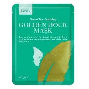 Elroel Golden Hour Mask Soothing Green Tea Face Mask, 25 g