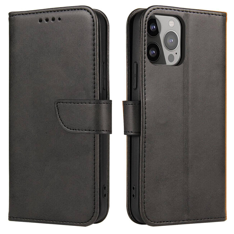 Funda magnética con solapa y monedero para Realme 11 - negro