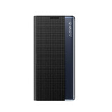 Nouveau Sleep View Case avec flip cover et stand pour Samsung Galaxy A55 - noir