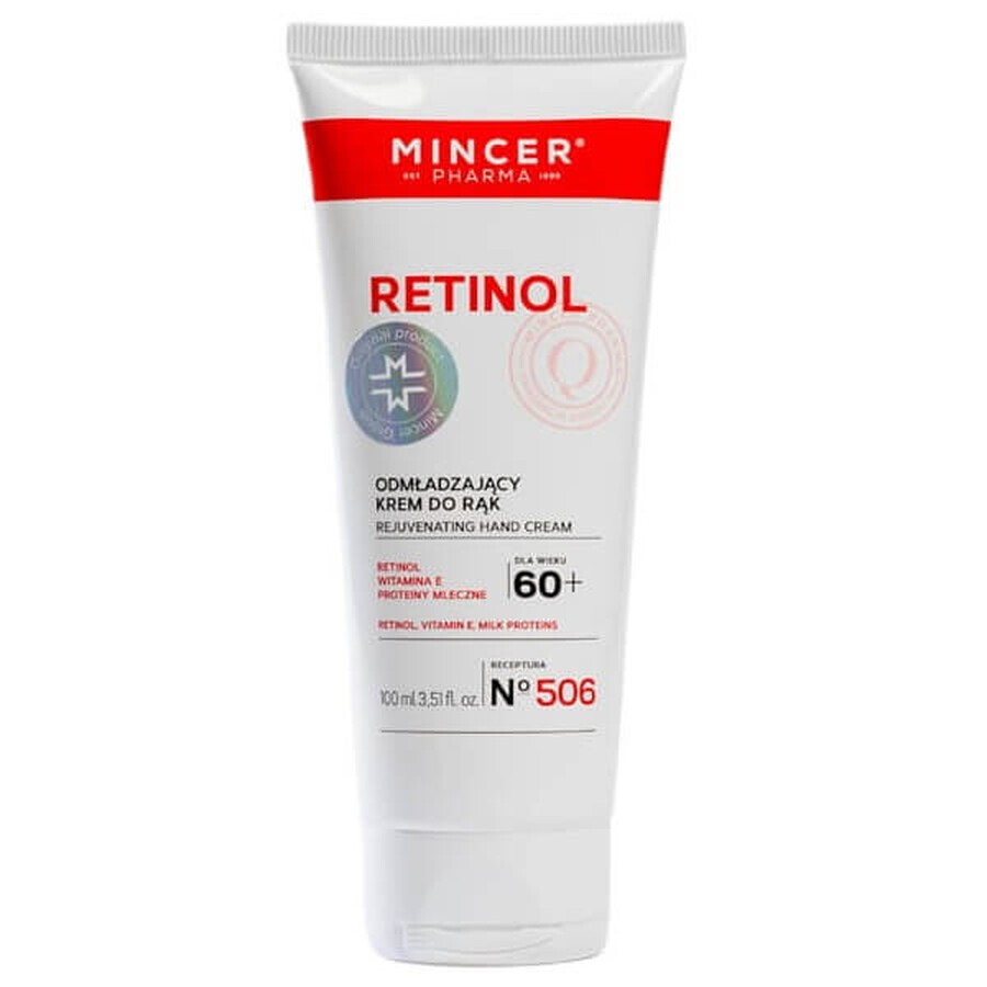 Mincer Pharma Crème rajeunissante pour les mains au rétinol 60+ No. 506, 100 ml
