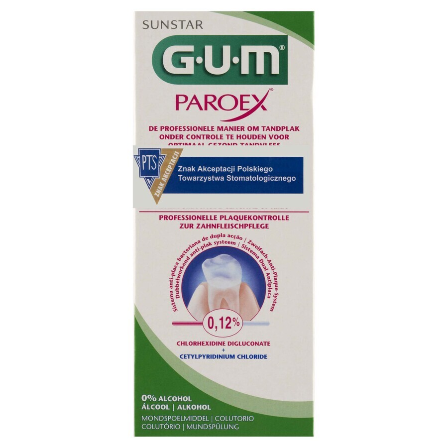 Acquista Paroex Sunstar Gum, risciacquo antisettico 0,12% CHX 1784, 300 ml Paroex Sunstar Gum, risciacquo antisettico 0,12% CHX 1784, 300 ml