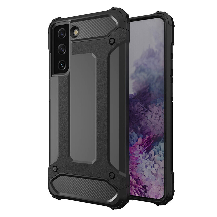Custodia Hybrid Armor per Samsung Galaxy S23 Custodia ibrida ultra corazzata nera