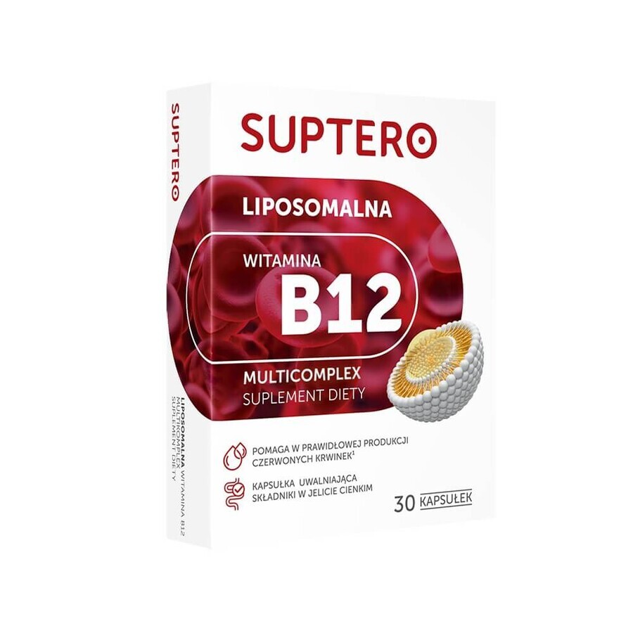 Suptero Liposomal Vitamin B12 Multicomplex, 30 capsules
