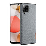 Dux Ducis Fino caz acoperit cu nailon Samsung Galaxy A42 5G gri