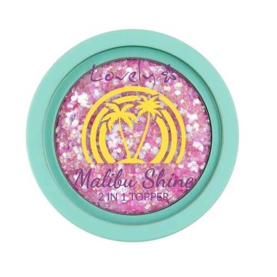 Lovely Malibu Shine Glitter topper 2in1 2, 2 g