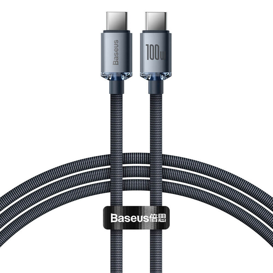 Cavo Baseus CAJY000601 USB-C - USB-C PD 100W 5A 480Mbps 1,2m - nero
