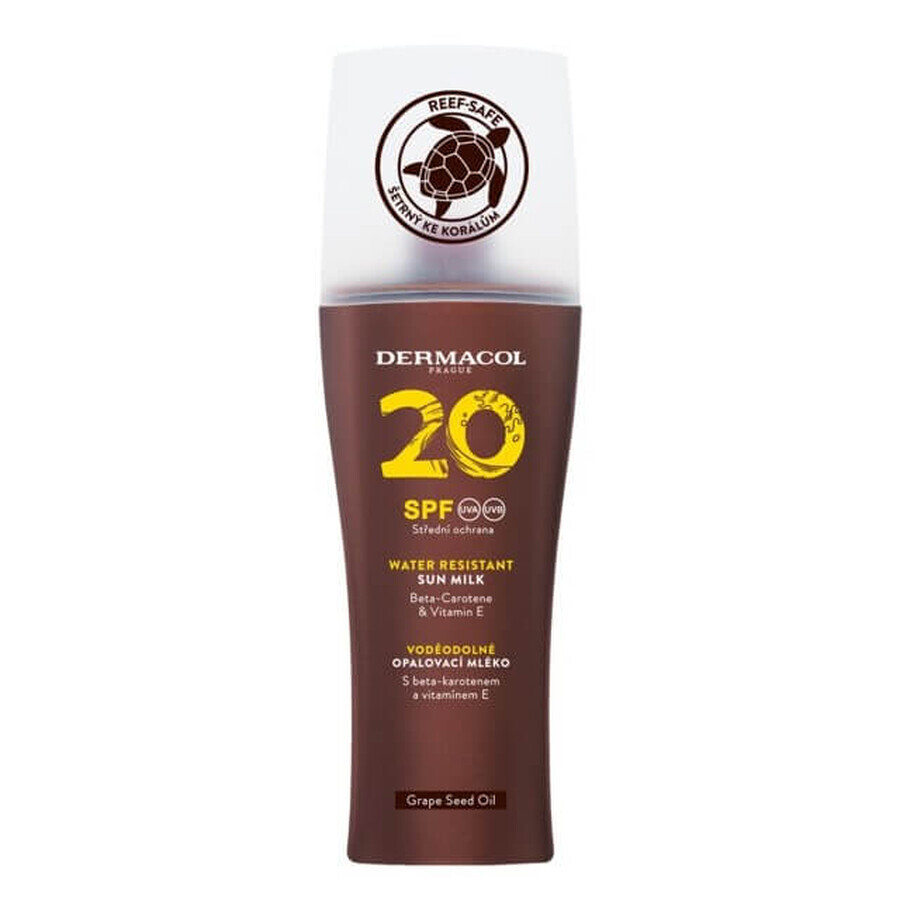 Buy Dermacol Waterproof Spray Sunscreen Milk SPF20, 200 ml Dermacol Waterproof Spray Sunscreen Milk SPF20, 200 ml