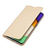 Husa Dux Ducis Skin Pro cu flip cover Samsung Galaxy A03s auriu