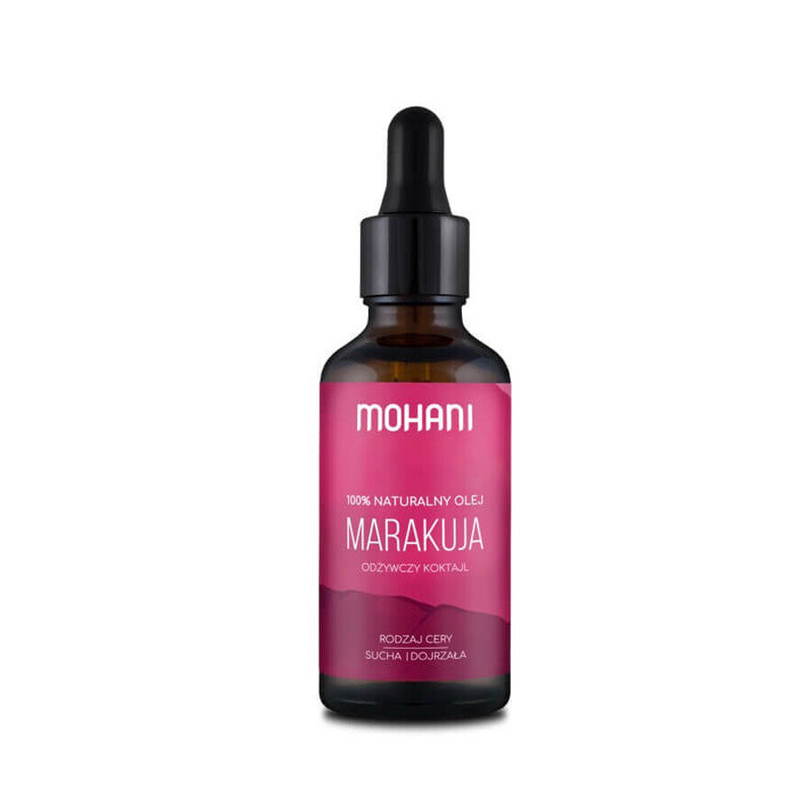 Huile de maracuja Mohani pour les peaux sèches et matures, 50 ml