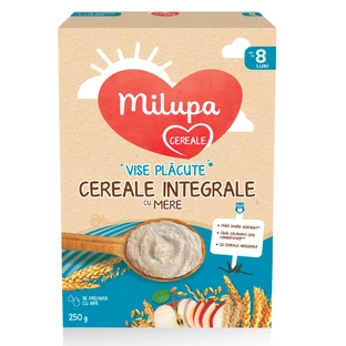 Céréales complètes avec pommes, +8 mois, 250 g, Milupa