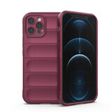 Magic Shield Case for iPhone 12 Pro flexible armored case burgundy