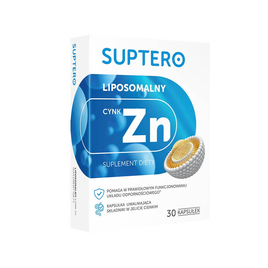 Suptero Zinc lipozomal Zn, 30 capsule