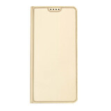 Dux Ducis Skin Pro caz Xiaomi Poco C40 flip capac carte portofel stand aur