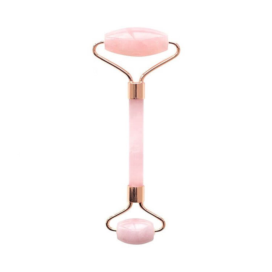 Rouleau de massage facial, quartz rose, 1 pièce