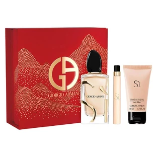 Giorgio Armani Si Set Eau de Parfum, 100 ml + Eau de Parfum, 10 ml + Körperlotion, 50 ml