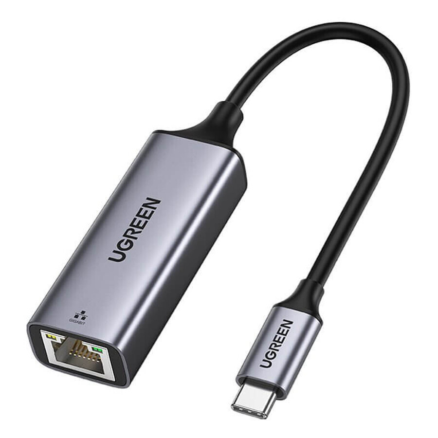 Scheda di rete esterna Ugreen RJ45 - USB Tipo C (1000 Mbps/ 1 Gbps) Gigabit Ethernet grigio (CM199)