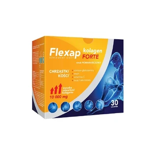 Flexap Collagen Forte, goût orange, 30 sachets