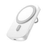 Joyroom inducție powerbank 6000mAh cu inel și suport până la 20W alb (JR-W030)