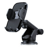 Joyroom suport pentru telefon auto cu braț telescopic extensibil pentru bord și parbriz negru (JR-ZS259)
