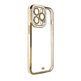 Fashion Case für Samsung Galaxy A13 5G Gel-Hülle mit Goldrahmen weiß