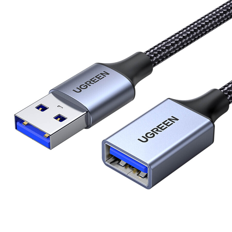 Ugreen extension cable adaptateur câble USB (mâle) - USB (femelle) 3.0 5Gb/s 2m gris (US115)