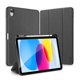 Dux Ducis Domo funda iPad 10.9 2022 (10ª gen.) smart cover stand negro