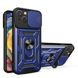 Hybrid Armor Camshield iPhone 14 Panzertasche mit Kameraabdeckung blau