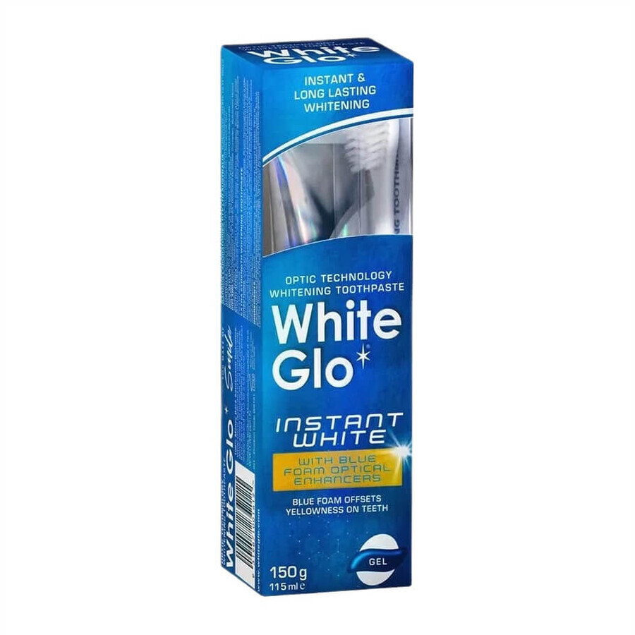 White Glo Instant White Toothpaste Whitening toothpaste, 150 g