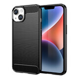 Carbon Case iPhone 14 flexible gel back case negro