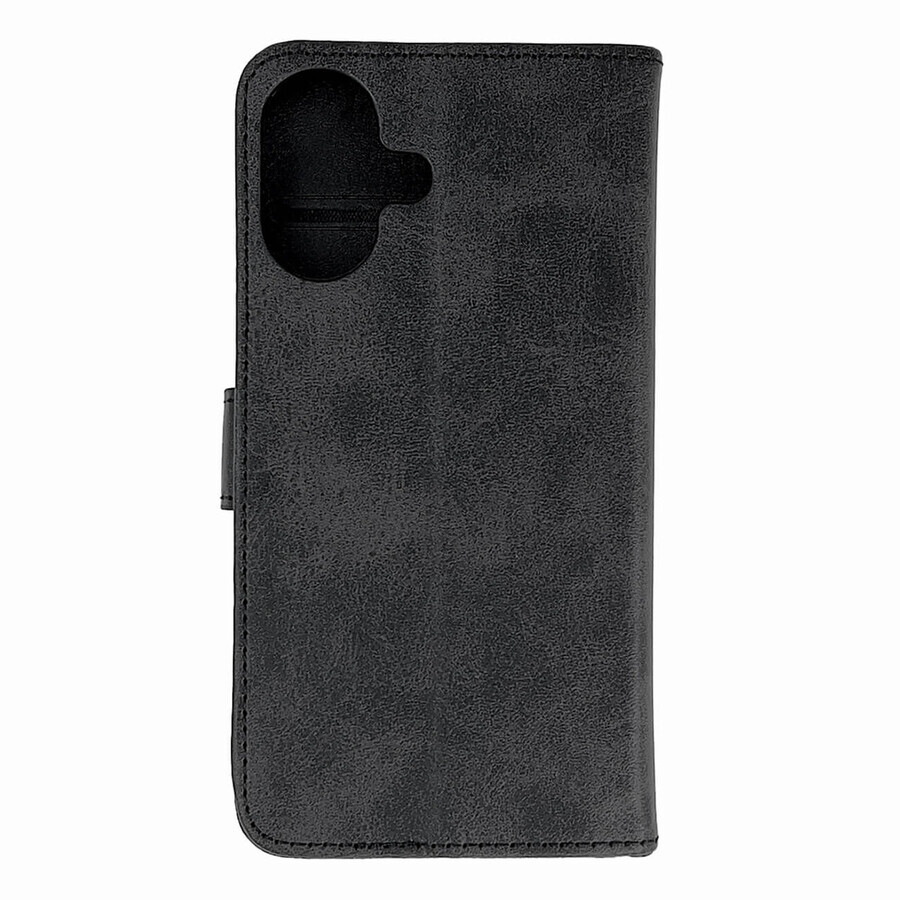 Funda libro de piel para iPhone 16 - negro