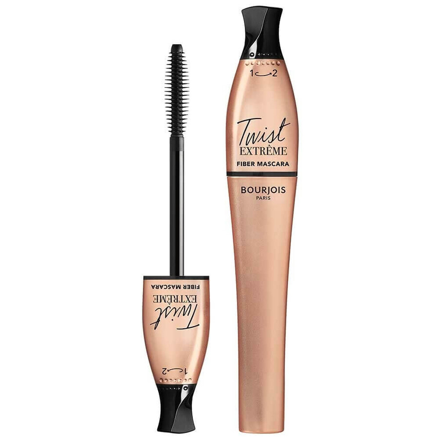Cumpără Bourjois Twist Extreme Fiber Mascara Mascara de alungire 24 Black, 8 ml Bourjois Twist Extreme Fiber Mascara Mascara de alungire 24 Black, 8 ml