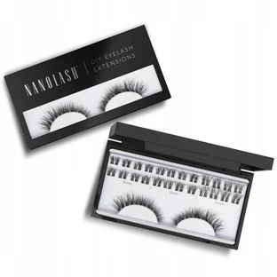 Nanolash DIY Extensiones de pestañas Pestañas artificiales en racimos Harmony, 36 piezas