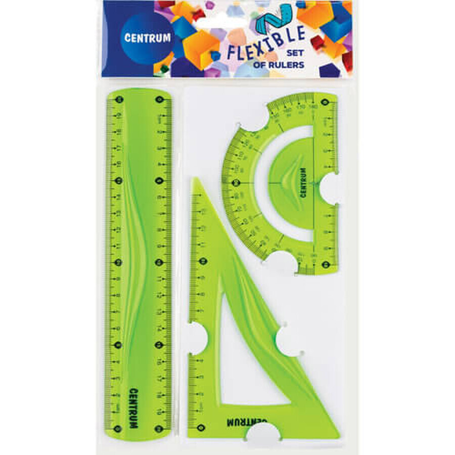 Shop Flexibler Geometriesatz: Lineal, Exzenter, Winkelmesser 86917 CENTRUM Flexibler Geometriesatz: Lineal, Exzenter, Winkelmesser 86917 CENTRUM