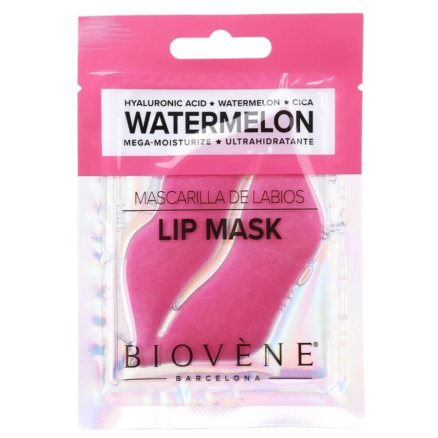 Boutique Biovene Masque pour les lèvres à la pastèque avec acide hyaluronique, 1 pièce Biovene Masque pour les lèvres à la pastèque avec acide hyaluronique, 1 pièce