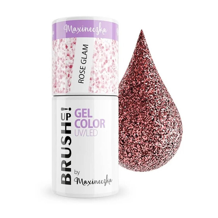 BrushUp Esmalte de Uñas de Gel UV/LED Rose Glam, 5 g