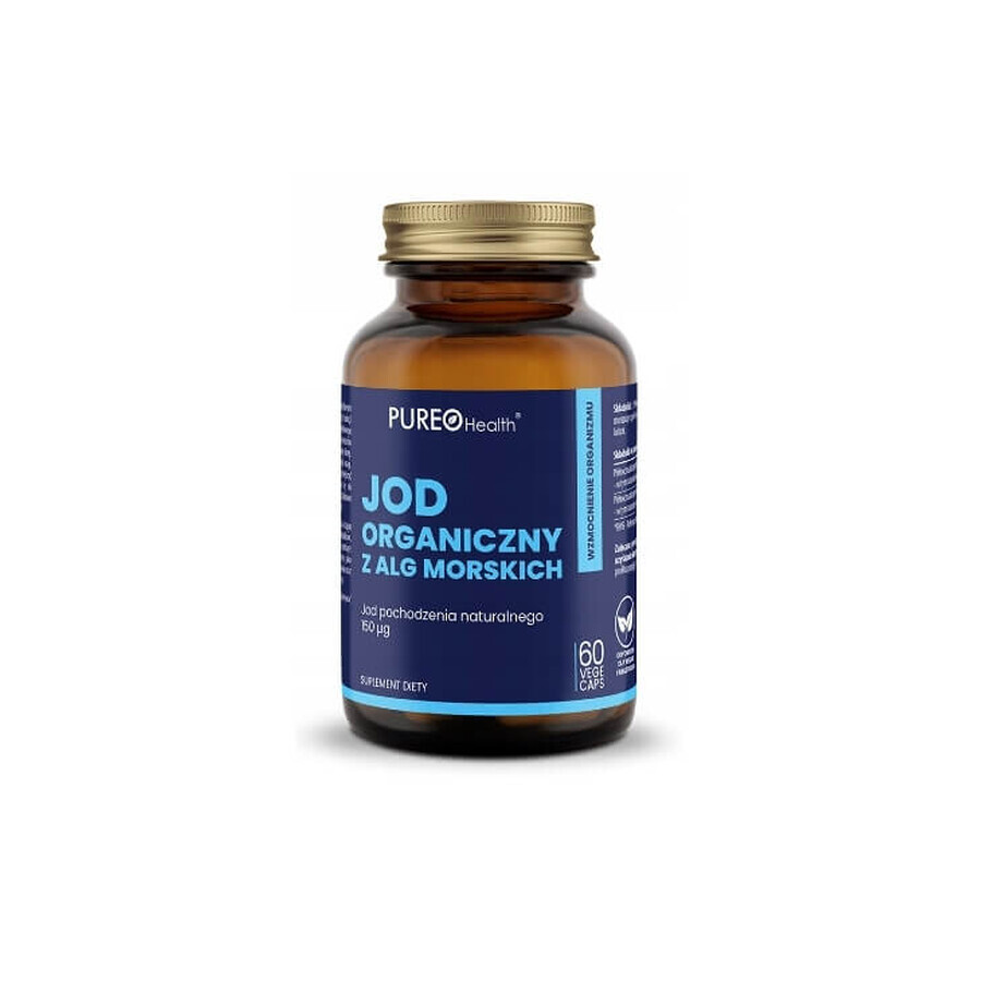 Pureo Health Yodo orgánico de algas marinas, 60 cápsulas