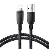 Joyroom Multi-Color Series cablu S-A34 USB-A / Lightning 3A 1m - negru