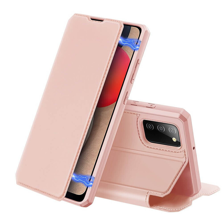 DUX DUCIS Skin X husă cu flip cover Samsung Galaxy A02s EU roz