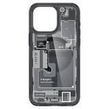 Funda Spigen Ultra Hybrid Mag con MagSafe para iPhone 15 Pro Max - gris oscuro (diseño Zero One)