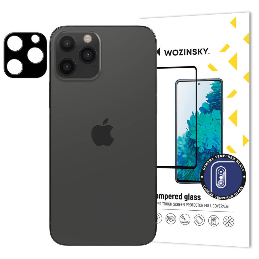 Wozinsky Full Camera Glass Cristal templado 9H para toda la cámara del iPhone 12 Pro.