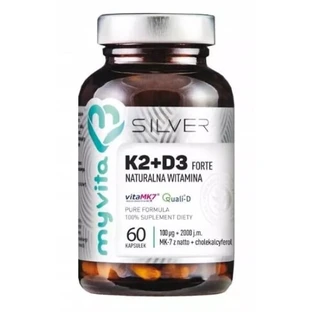 MyVita Silver Vitamina K2+D3 Forte 60 cápsulas